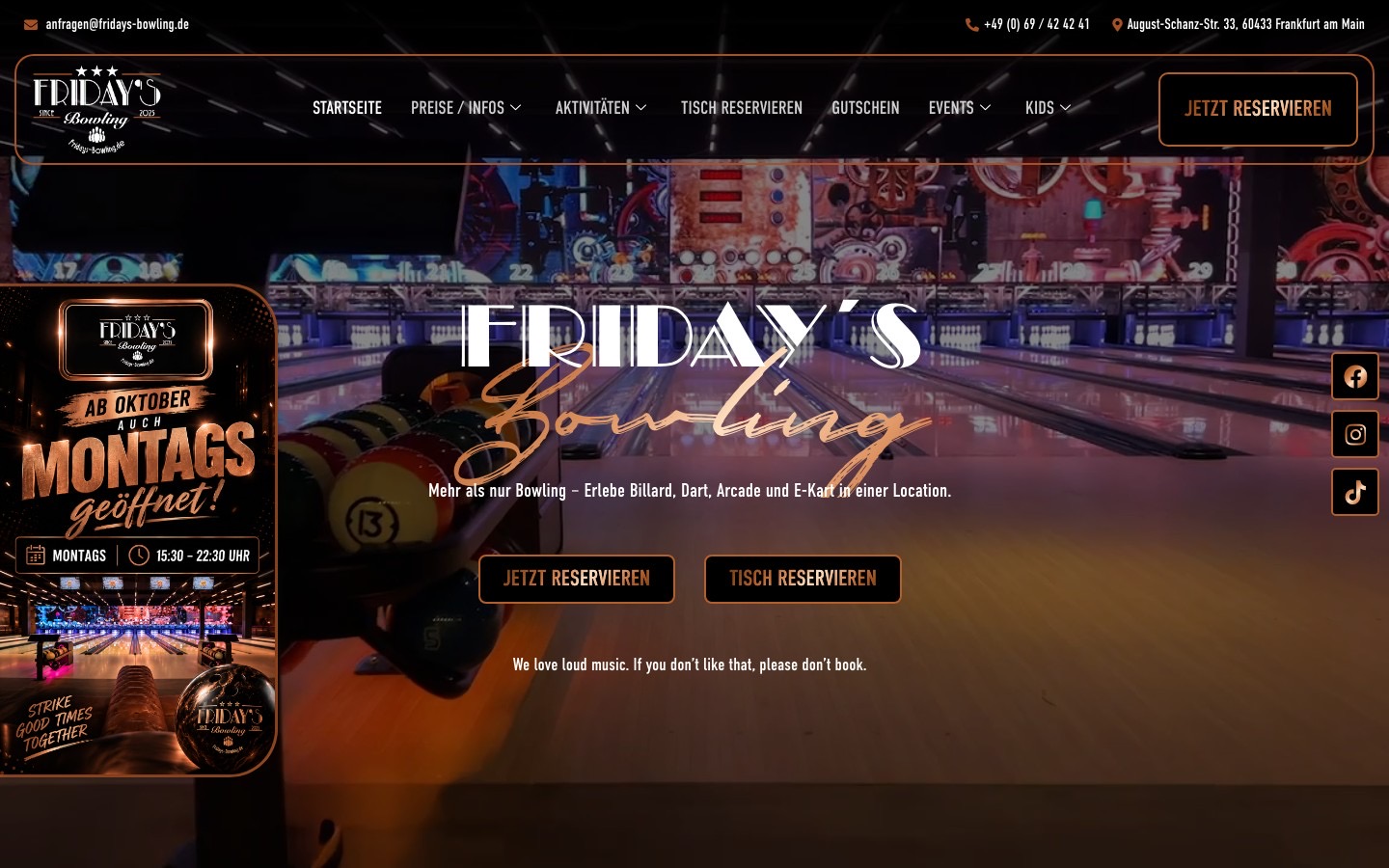 Startseite Friday's Bowling (fridays-bowling.de)