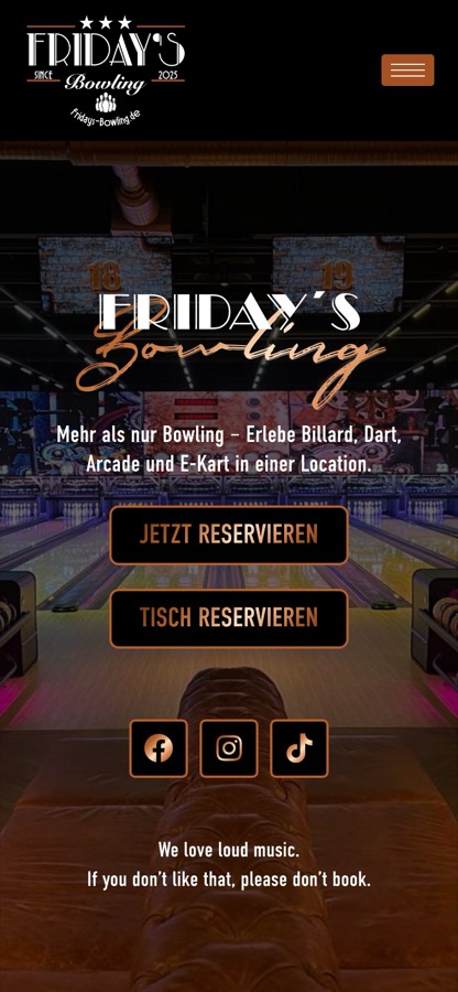 Mobile Ansicht Friday's Bowling